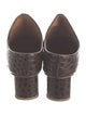 LOQ Embossed Leather Printed Mules