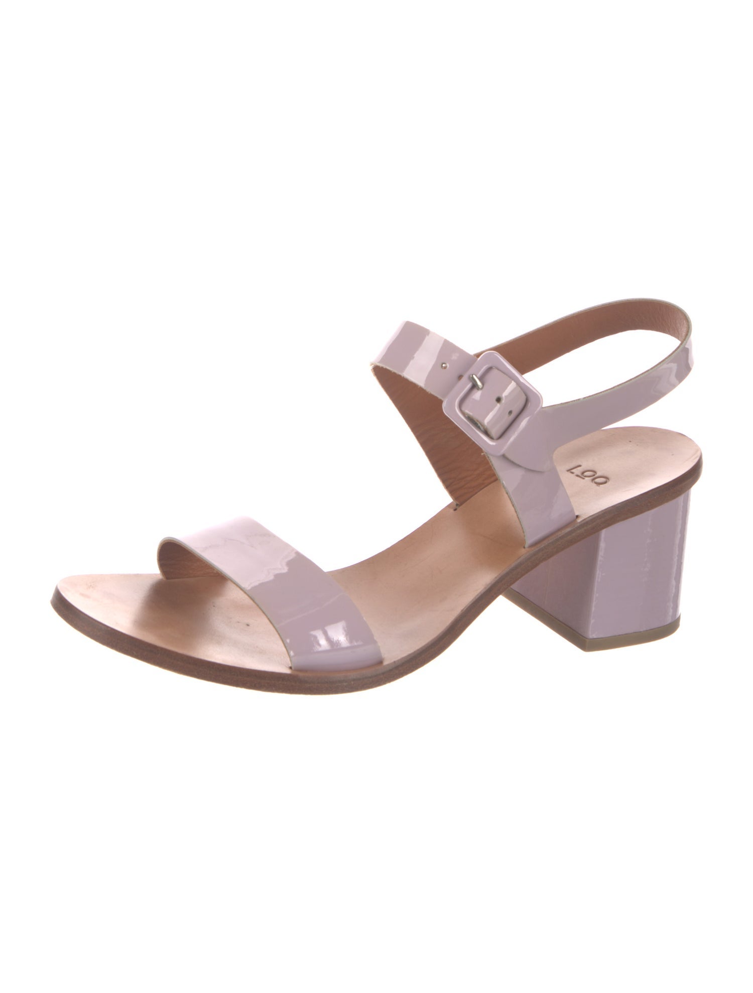 LOQ Patent Leather Slingback Sandals