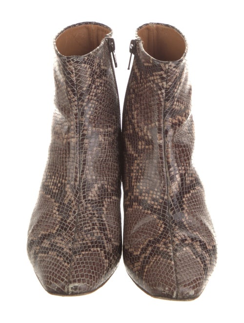 LOQ Snakeskin Animal Print Western Boots