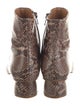 LOQ Snakeskin Animal Print Western Boots
