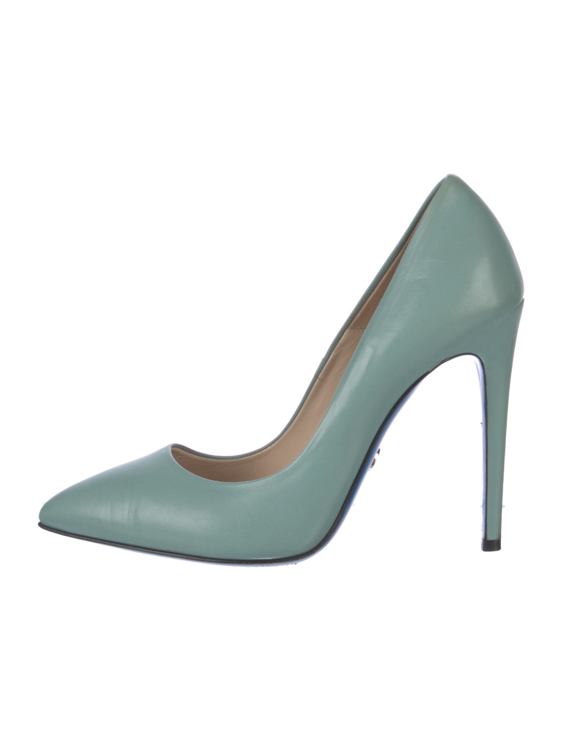 Loriblu Leather Pumps Green Pumps, Shoes WLORI21120 The RealReal