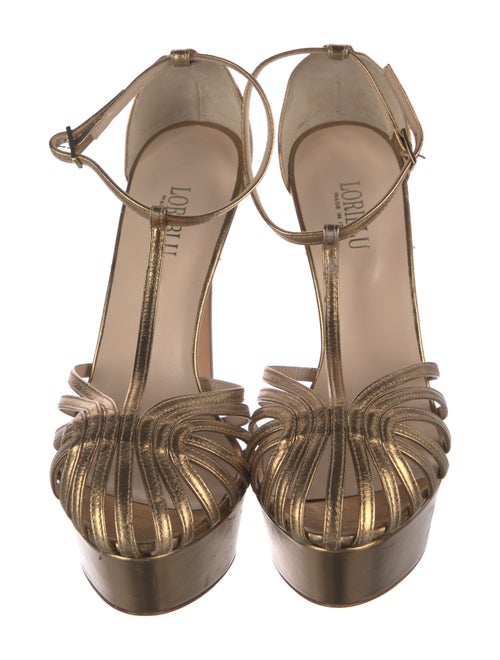 Loriblu Leather T-Strap Pumps