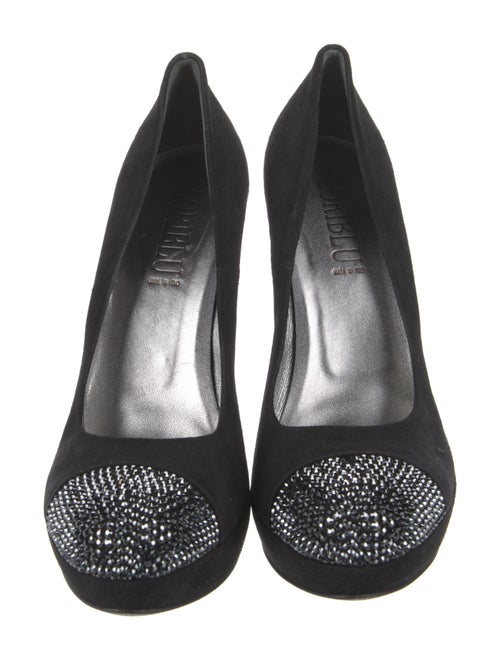 Loriblu Suede Crystal Embellishments Pumps