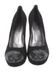 Loriblu Suede Crystal Embellishments Pumps