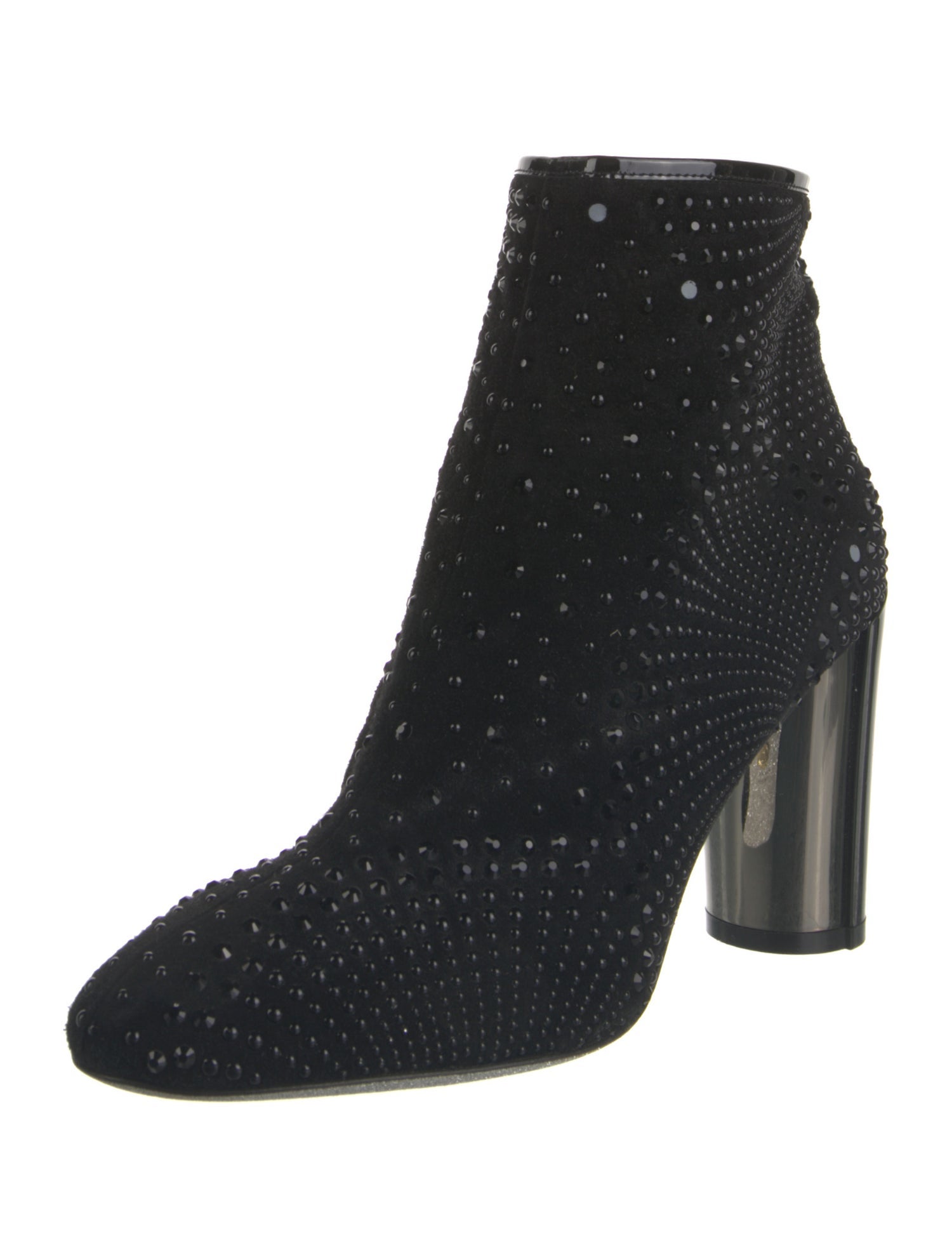 Loriblu Suede Crystal Embellishments Sock Boots