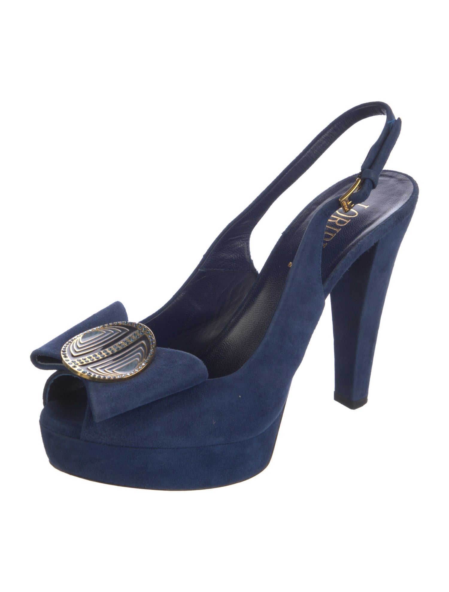 Loriblu Suede Slingback Pumps
