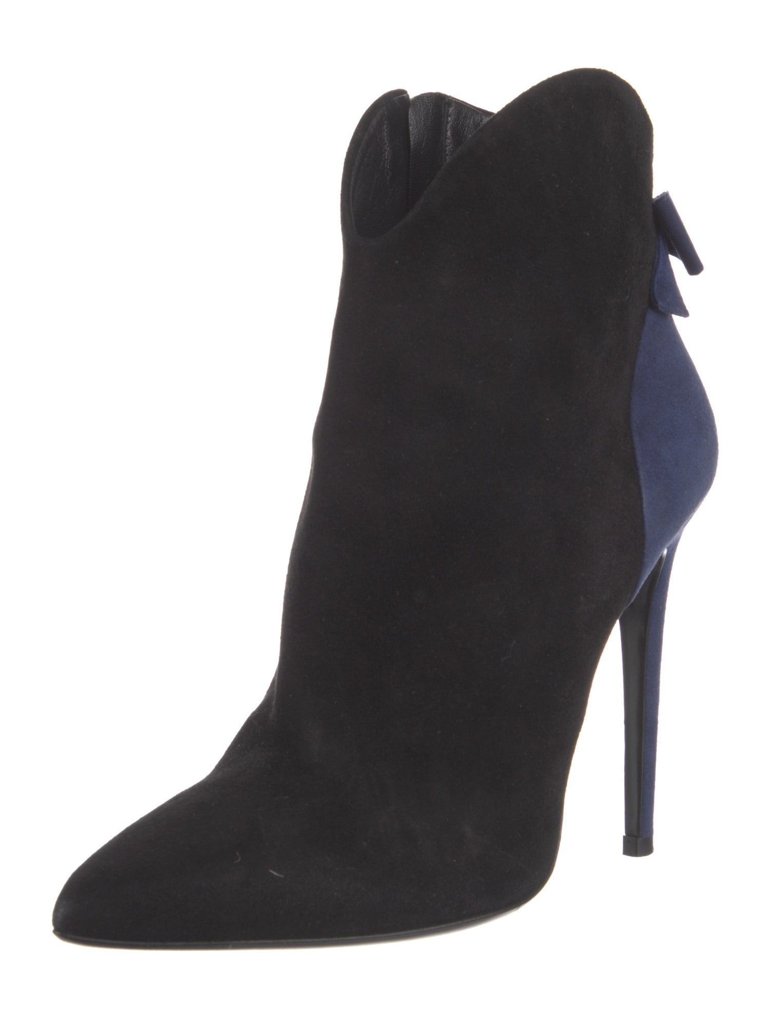 Loriblu Suede Colorblock Pattern Boots