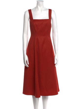 Lorod Virgin Wool Midi Length Dress