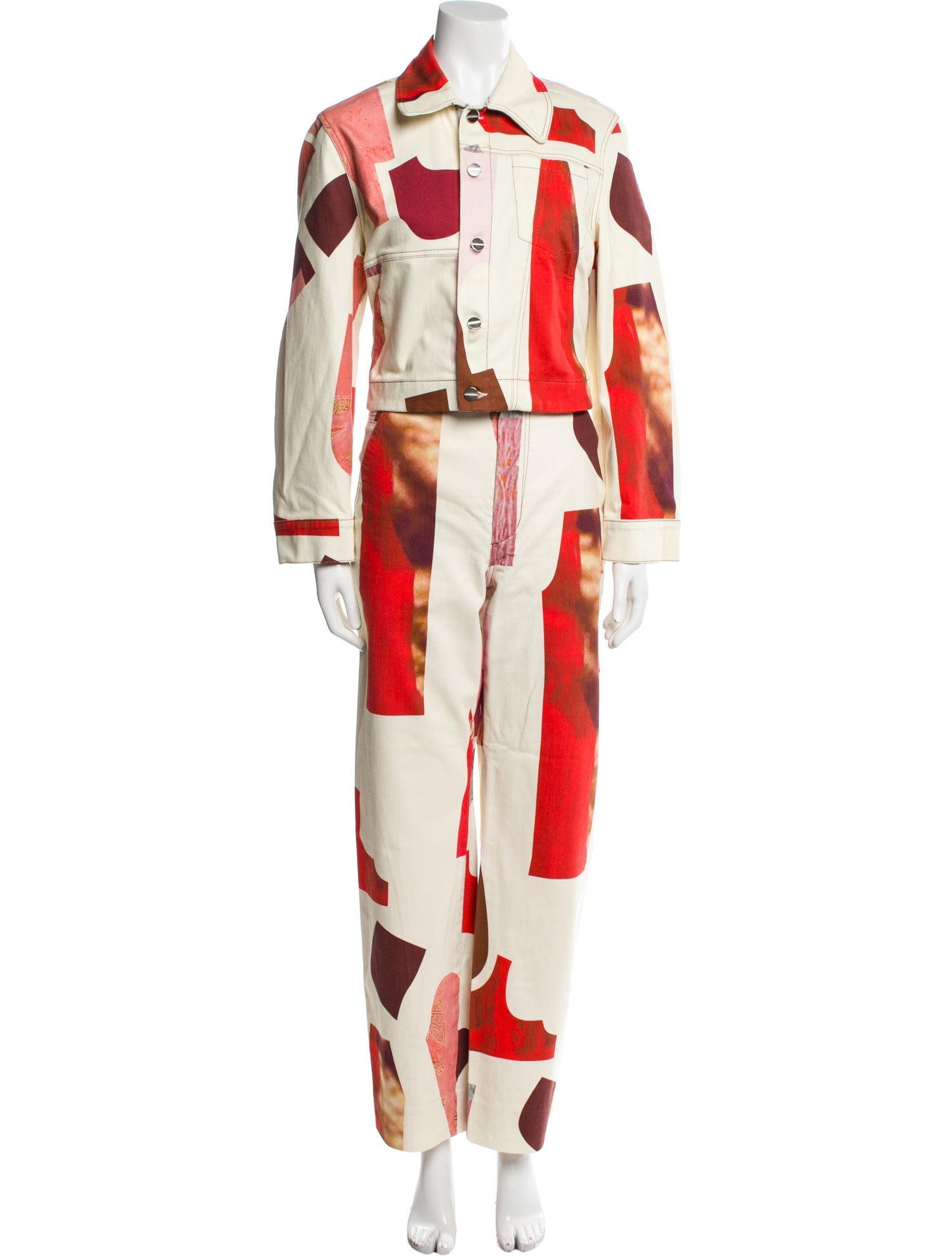 Lorod Colorblock Pattern Pant Set