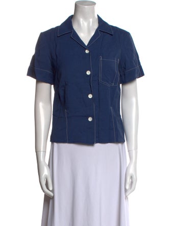 Lorod Short Sleeve Button-Up Top