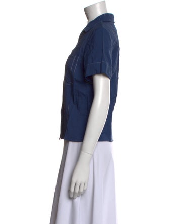 Lorod Short Sleeve Button-Up Top