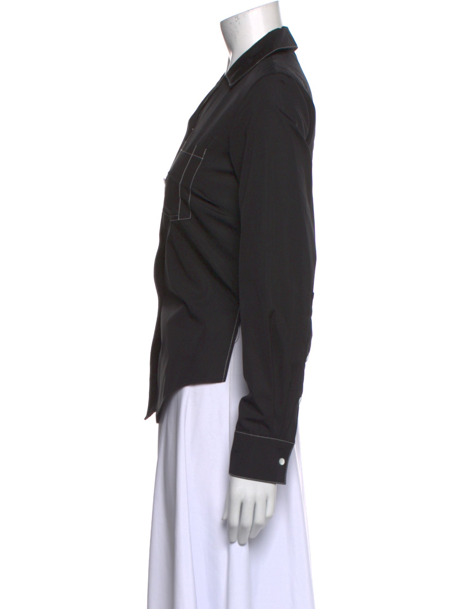 Lorod Long Sleeve Button-Up Top