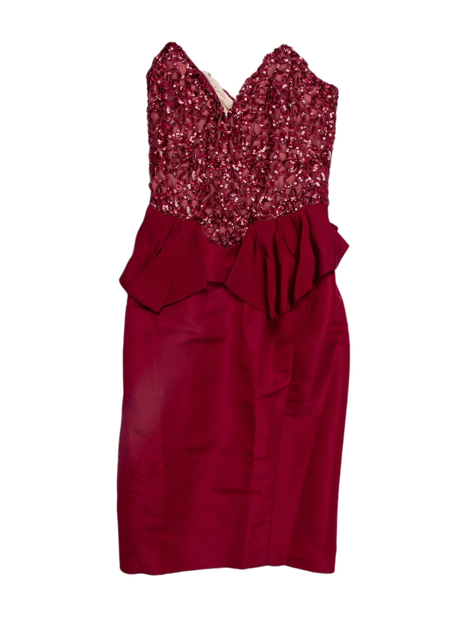 Lorena Sarbu Strapless Mini Dress