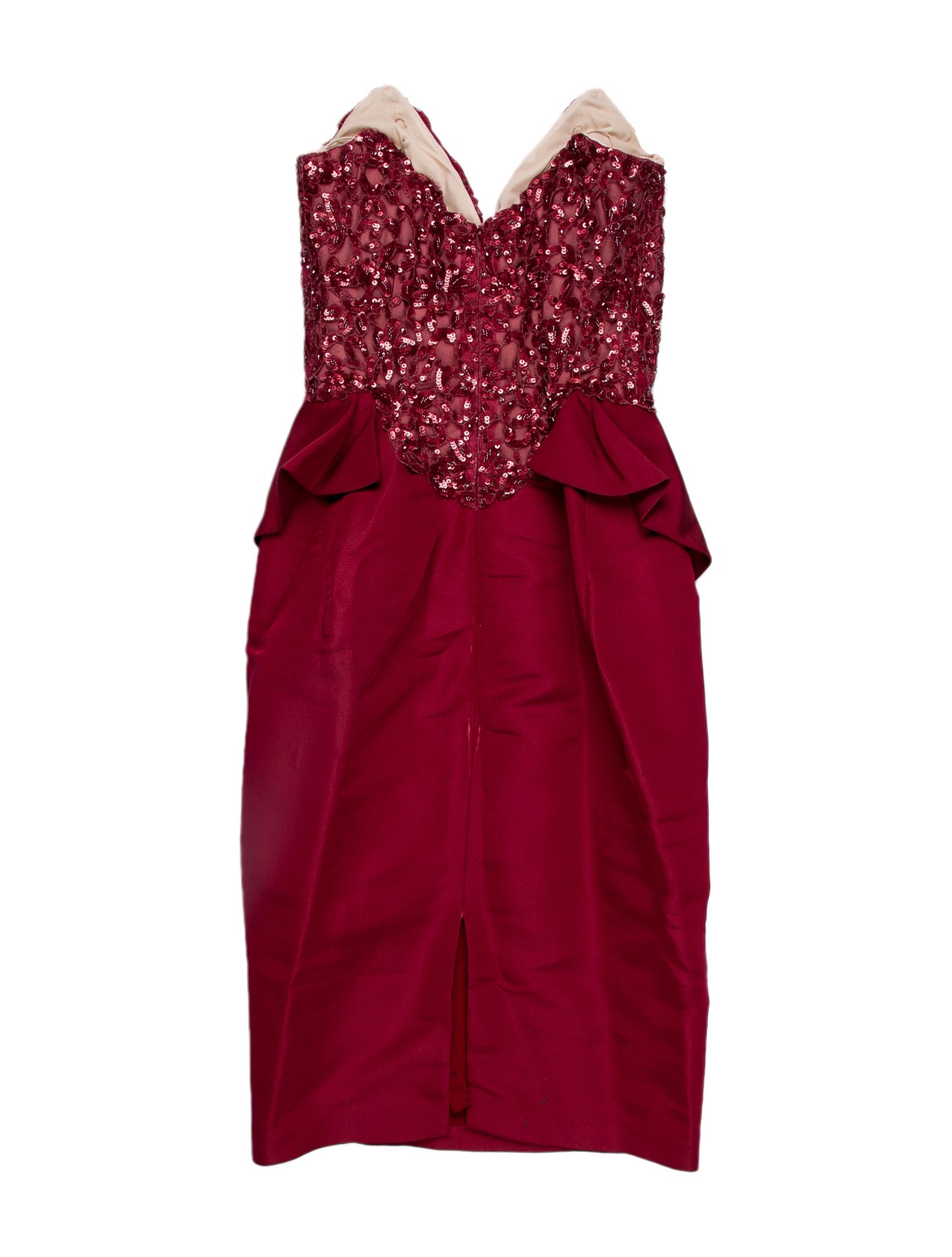 Lorena Sarbu Strapless Mini Dress