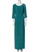 Lorena Sarbu Scoop Neck Long Dress