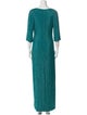 Lorena Sarbu Scoop Neck Long Dress