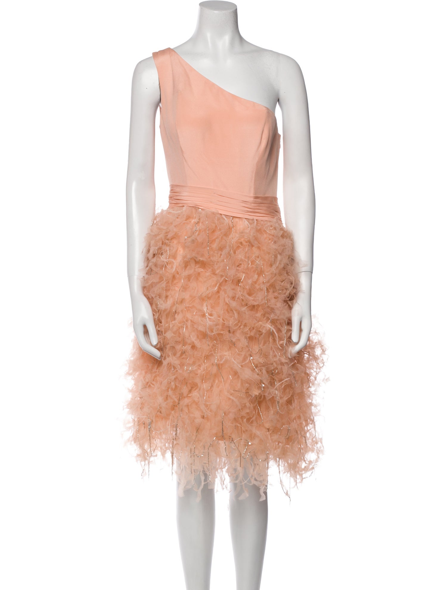 Lorena Sarbu One-Shoulder Knee-Length Dress