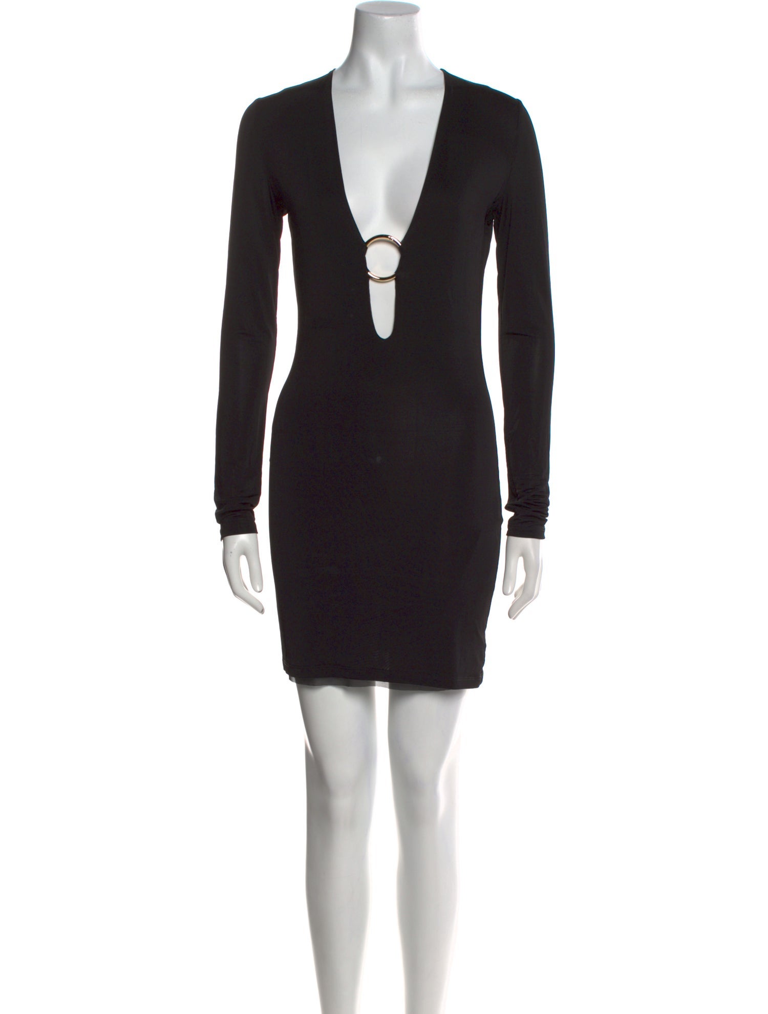 Louisa Ballou V-Neck Mini Dress