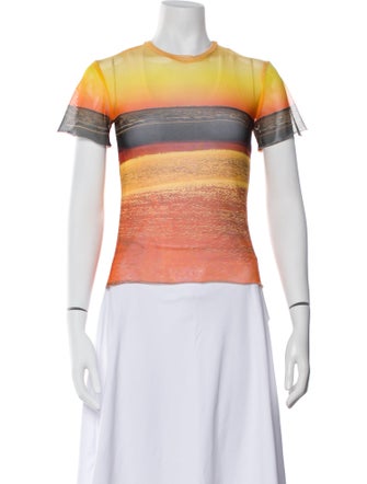 Louisa Ballou Striped Crew Neck T-Shirt