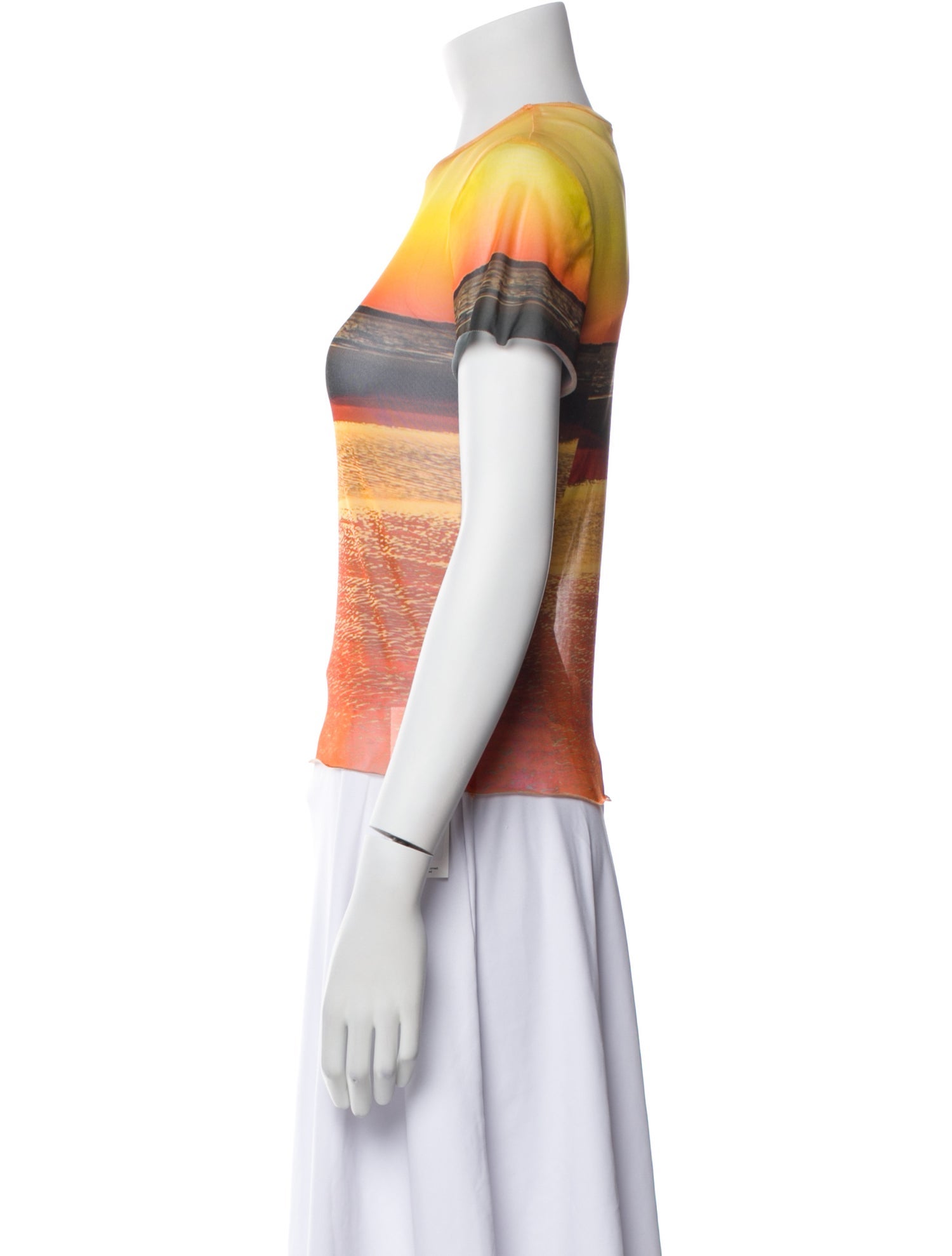 Louisa Ballou Striped Crew Neck T-Shirt