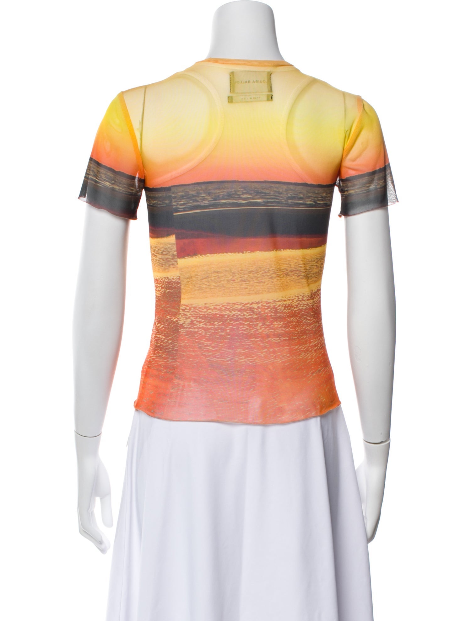 Louisa Ballou Striped Crew Neck T-Shirt