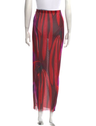 Louisa Ballou Printed Long Skirt