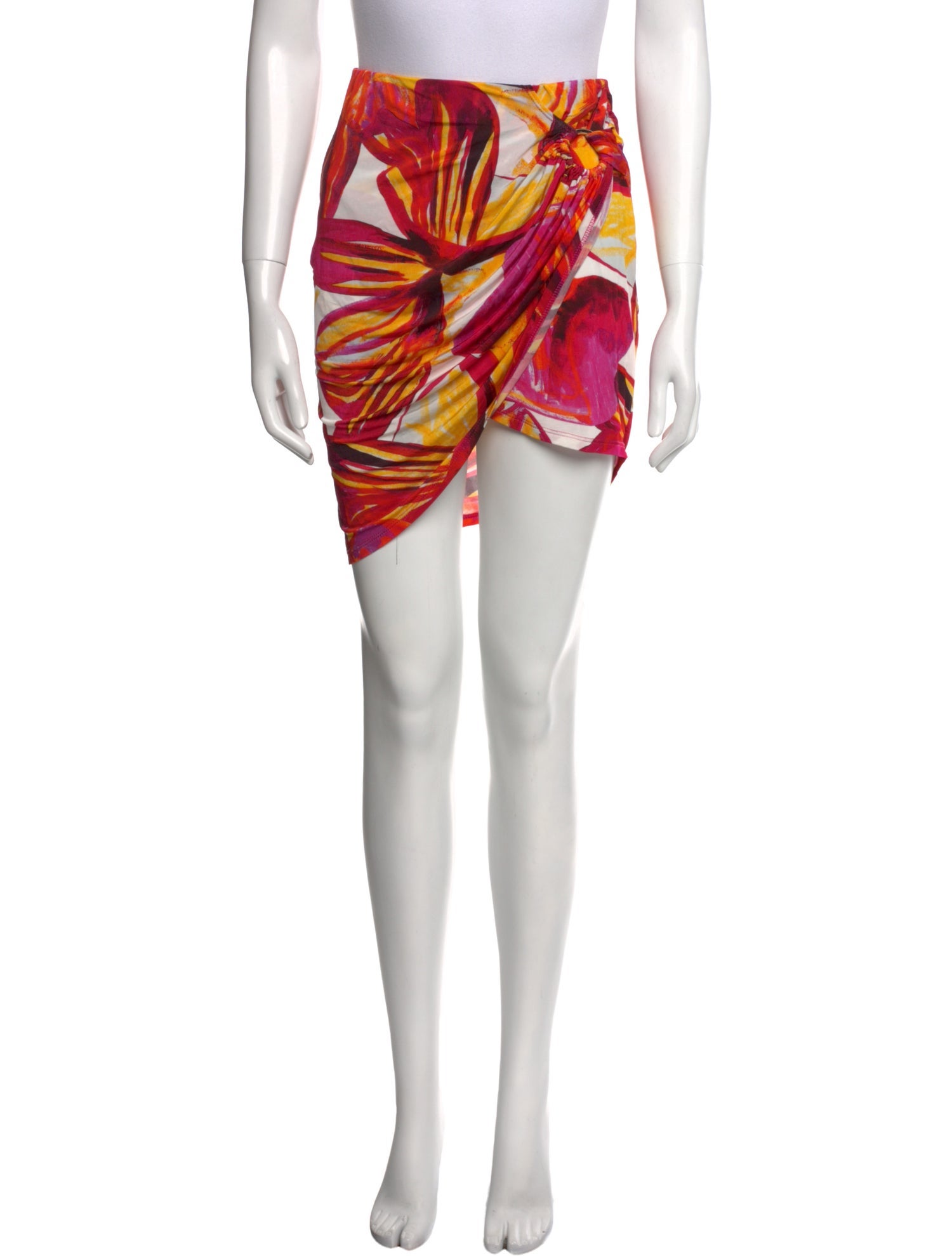 Louisa Ballou Floral Print Mini Skirt