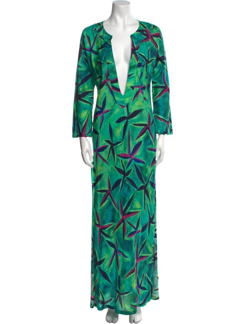 Louisa Ballou Printed Long Dress