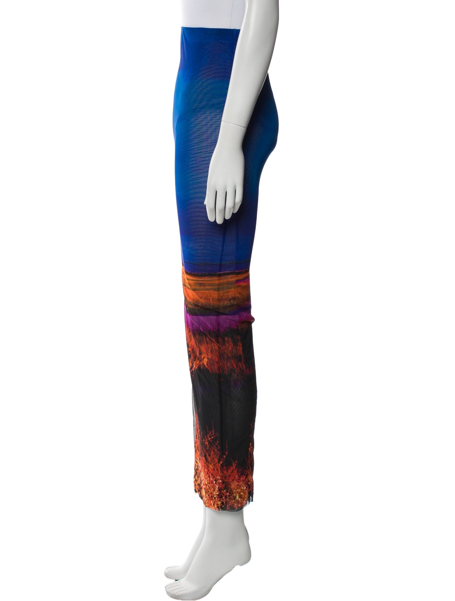 Louisa Ballou Printed Long Skirt w/ Tags