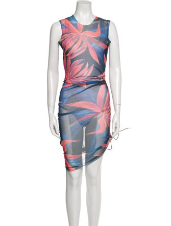 Louisa Ballou Printed Midi Length Dress