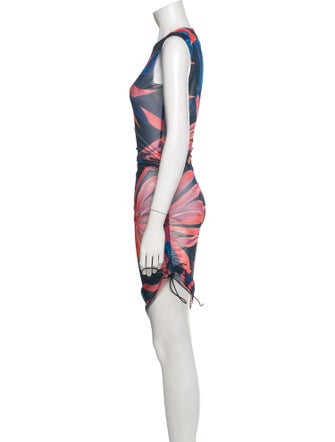 Louisa Ballou Printed Midi Length Dress