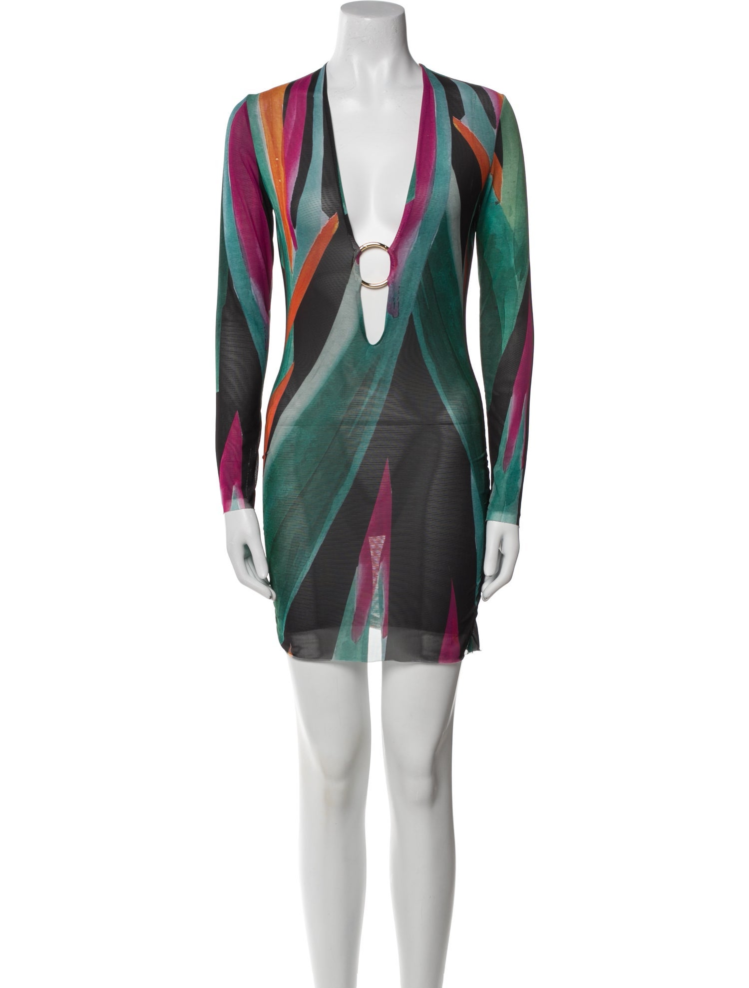 Louisa Ballou Printed Mini Dress