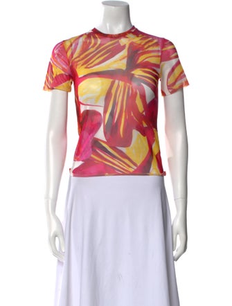 Louisa Ballou Printed Crew Neck T-Shirt