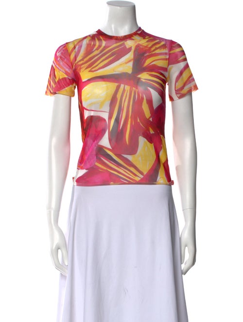 Louisa Ballou Printed Crew Neck T-Shirt