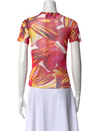 Louisa Ballou Printed Crew Neck T-Shirt