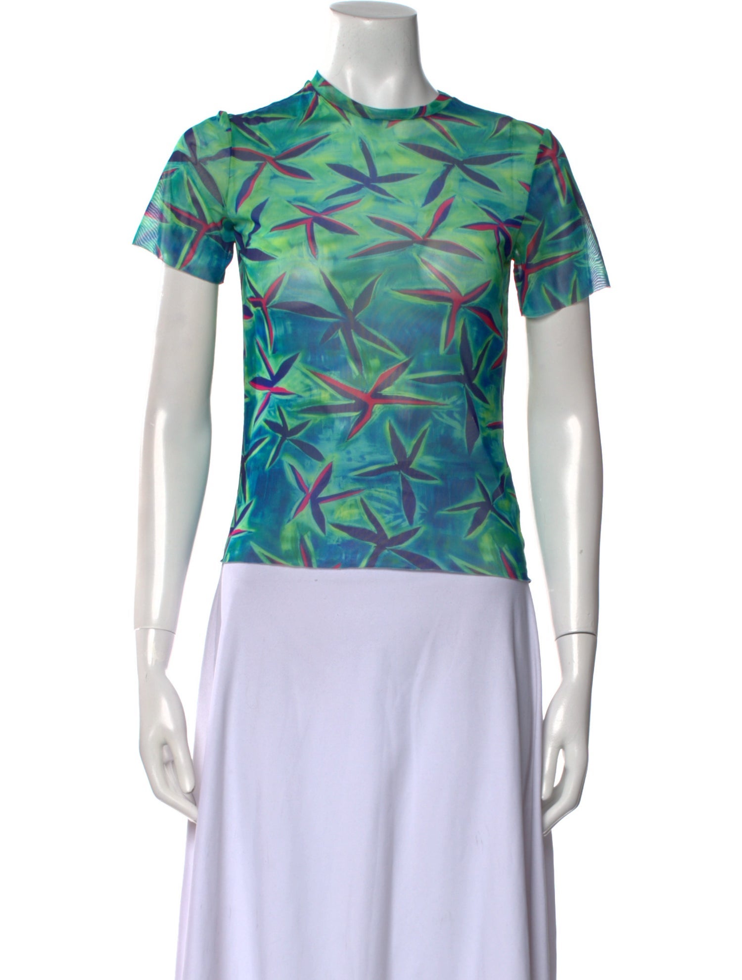 Louisa Ballou Printed Crew Neck T-Shirt