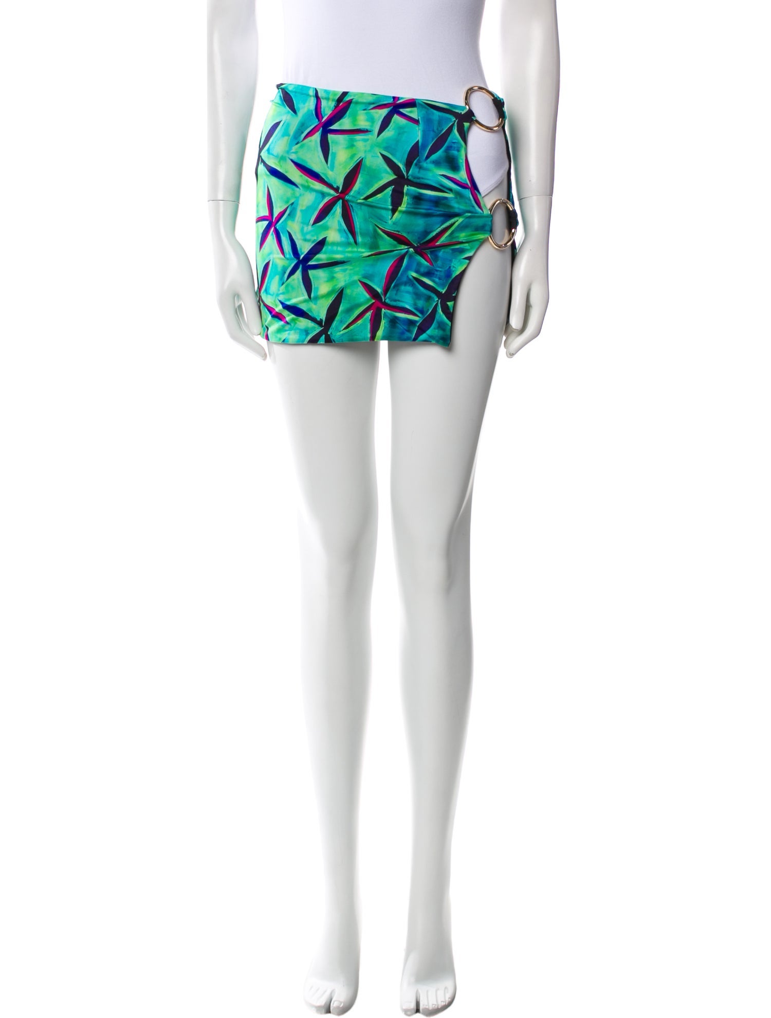 Louisa Ballou Printed Mini Skirt