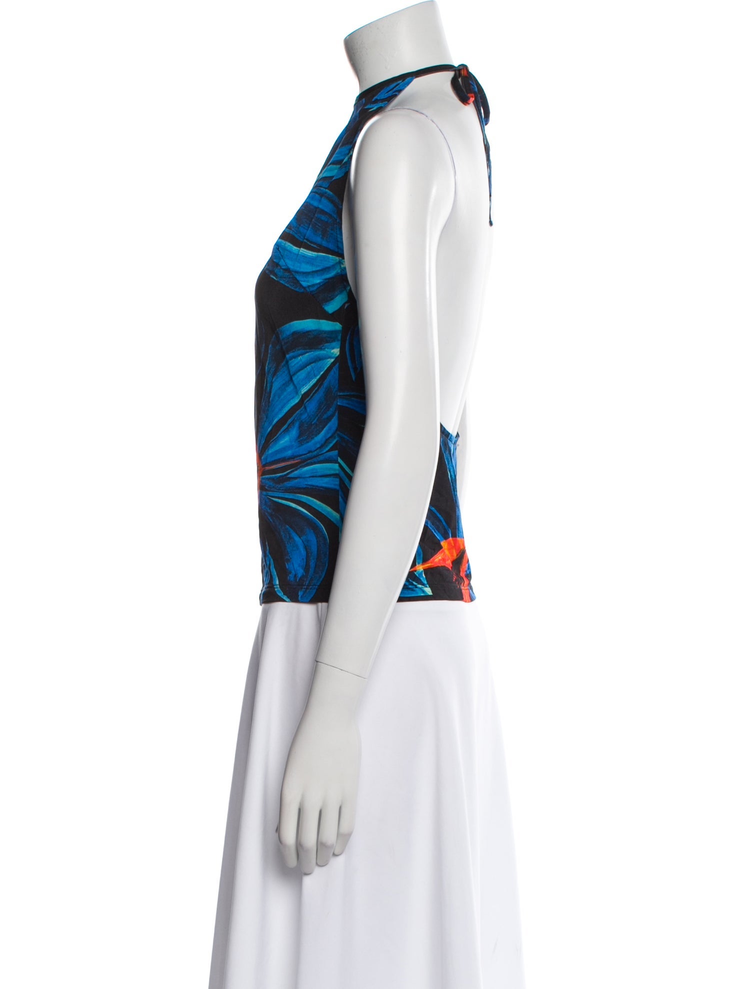 Louisa Ballou Printed Crew Neck Blouse