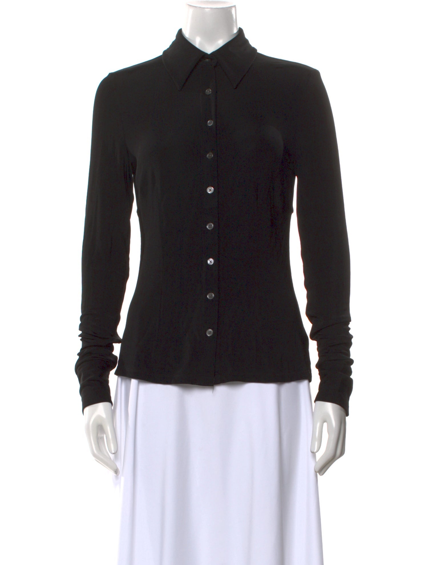 Louisa Ballou Long Sleeve Button-Up Top