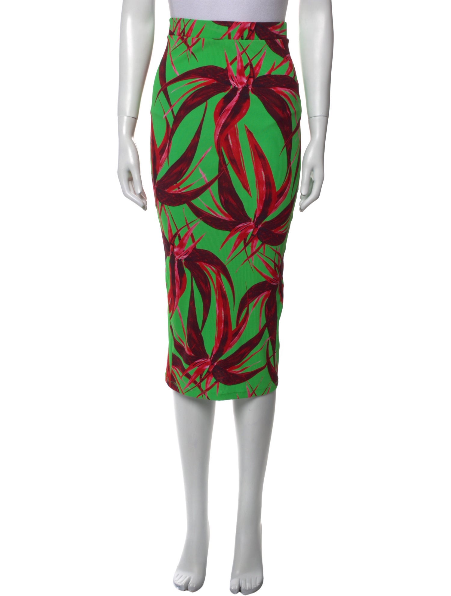 Louisa Ballou Printed Midi Length Skirt