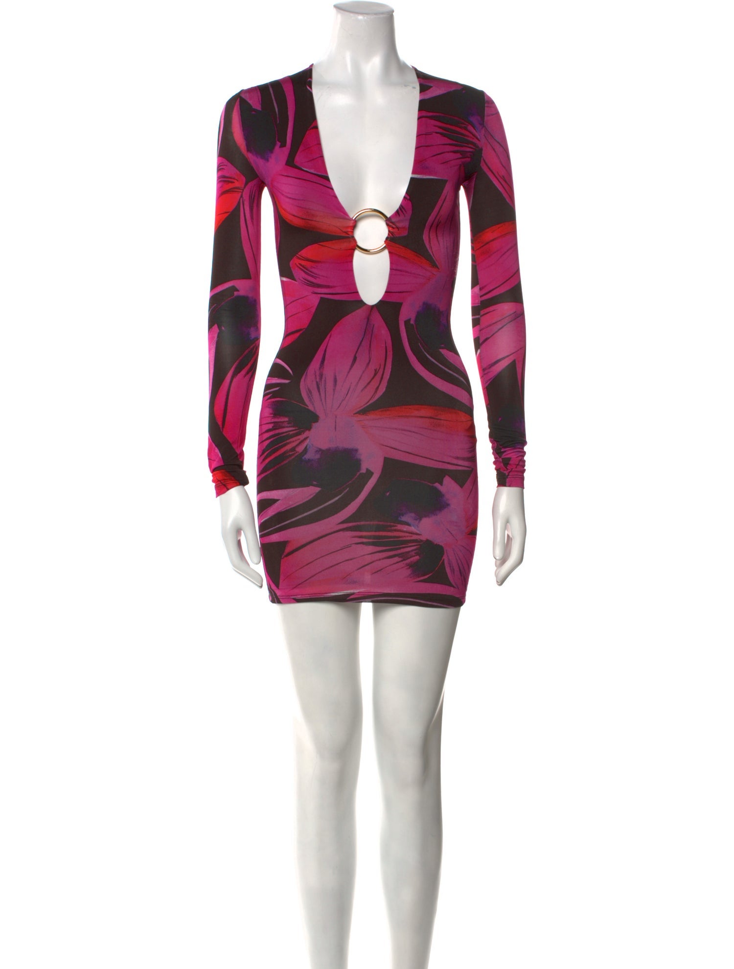 Louisa Ballou Printed Mini Dress w/ Tags