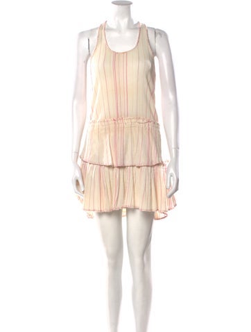 LoveShackFancy Dresses Striped Mini Dress XS