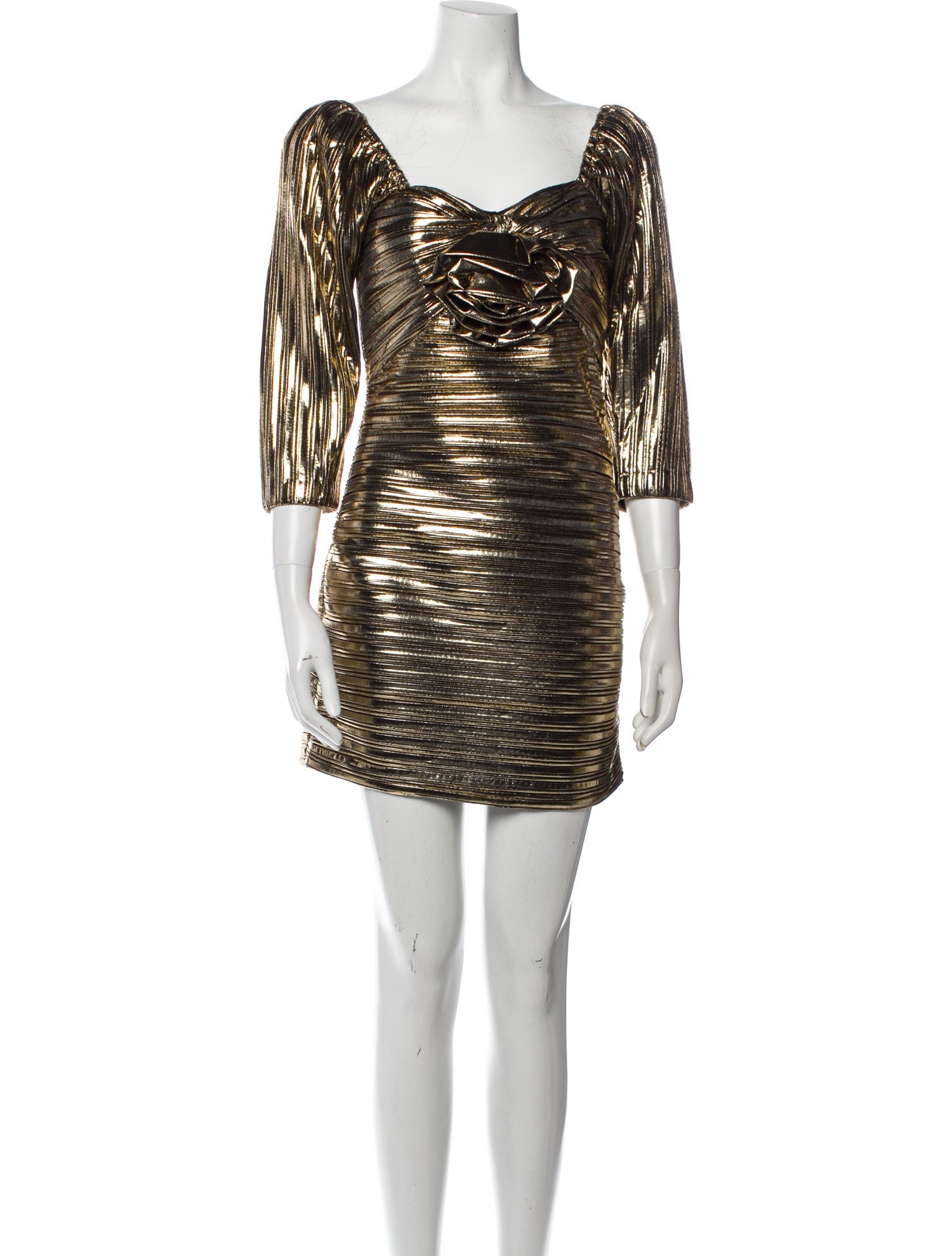 LoveShackFancy Square Neckline Mini Dress