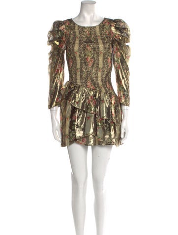 LoveShackFancy Dresses Printed Mini Dress Petite