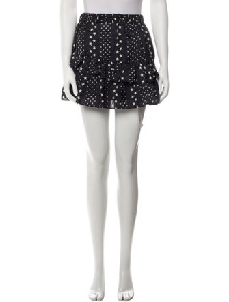LoveShackFancy Printed Mini Skirt
