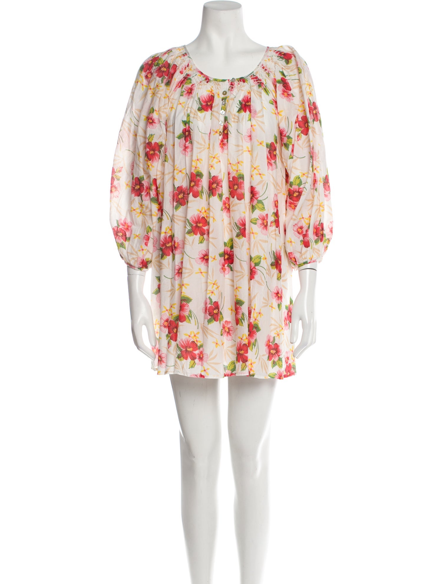 LoveShackFancy Floral Print Mini Dress w/ Tags