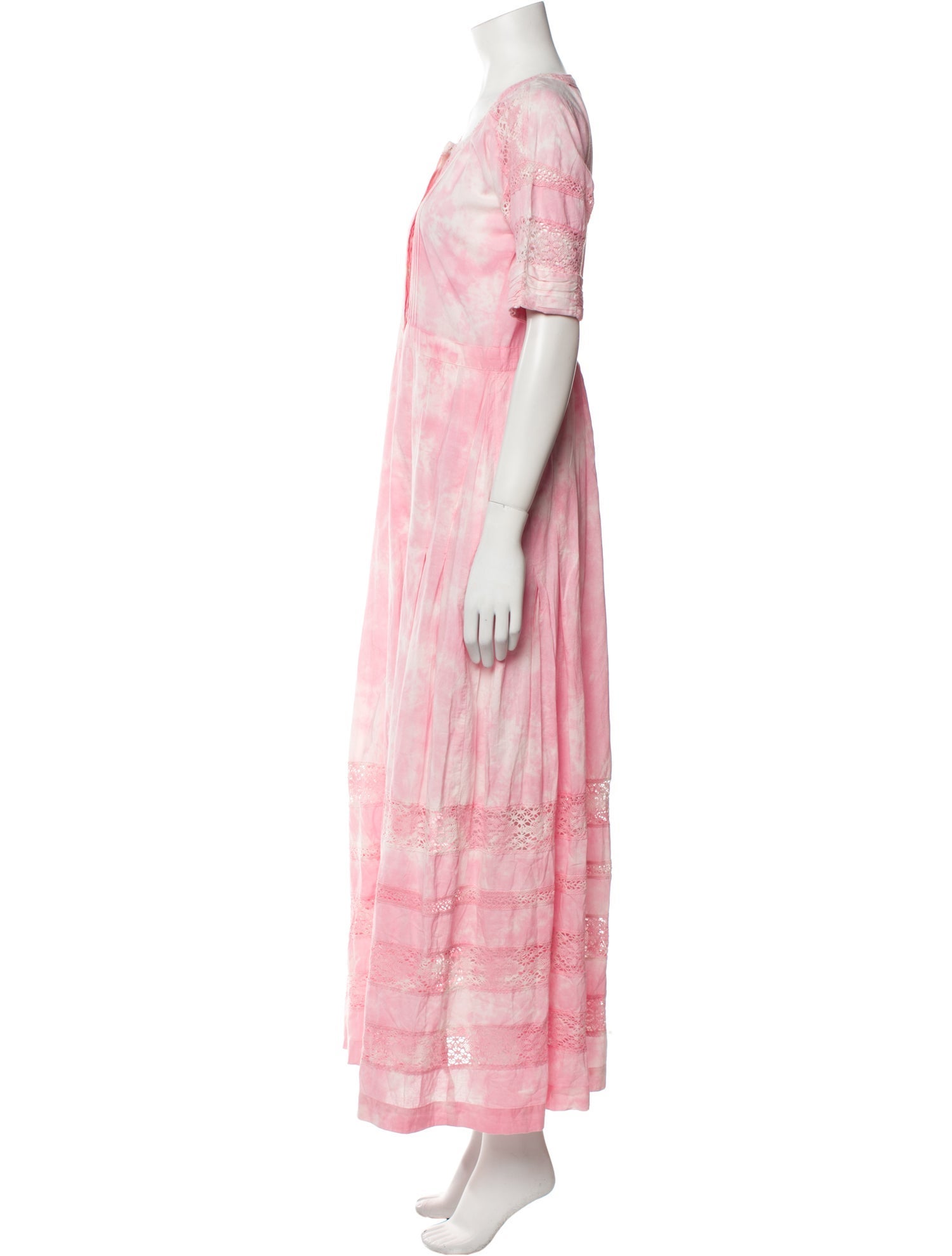 LoveShackFancy Tie-Dye Print Long Dress w/ Tags