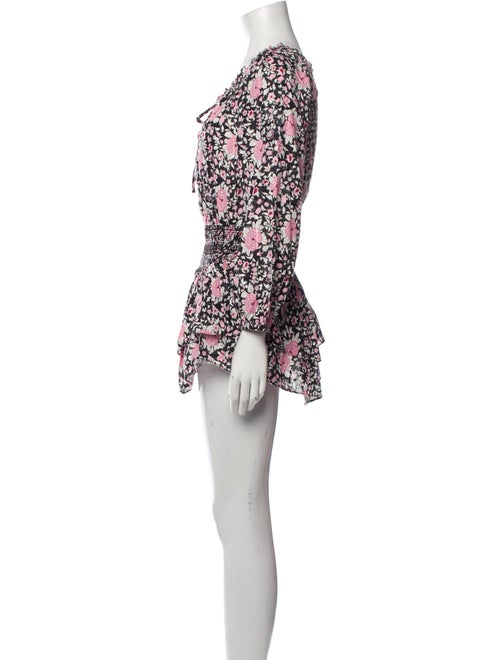 LoveShackFancy Floral Print Mini Dress