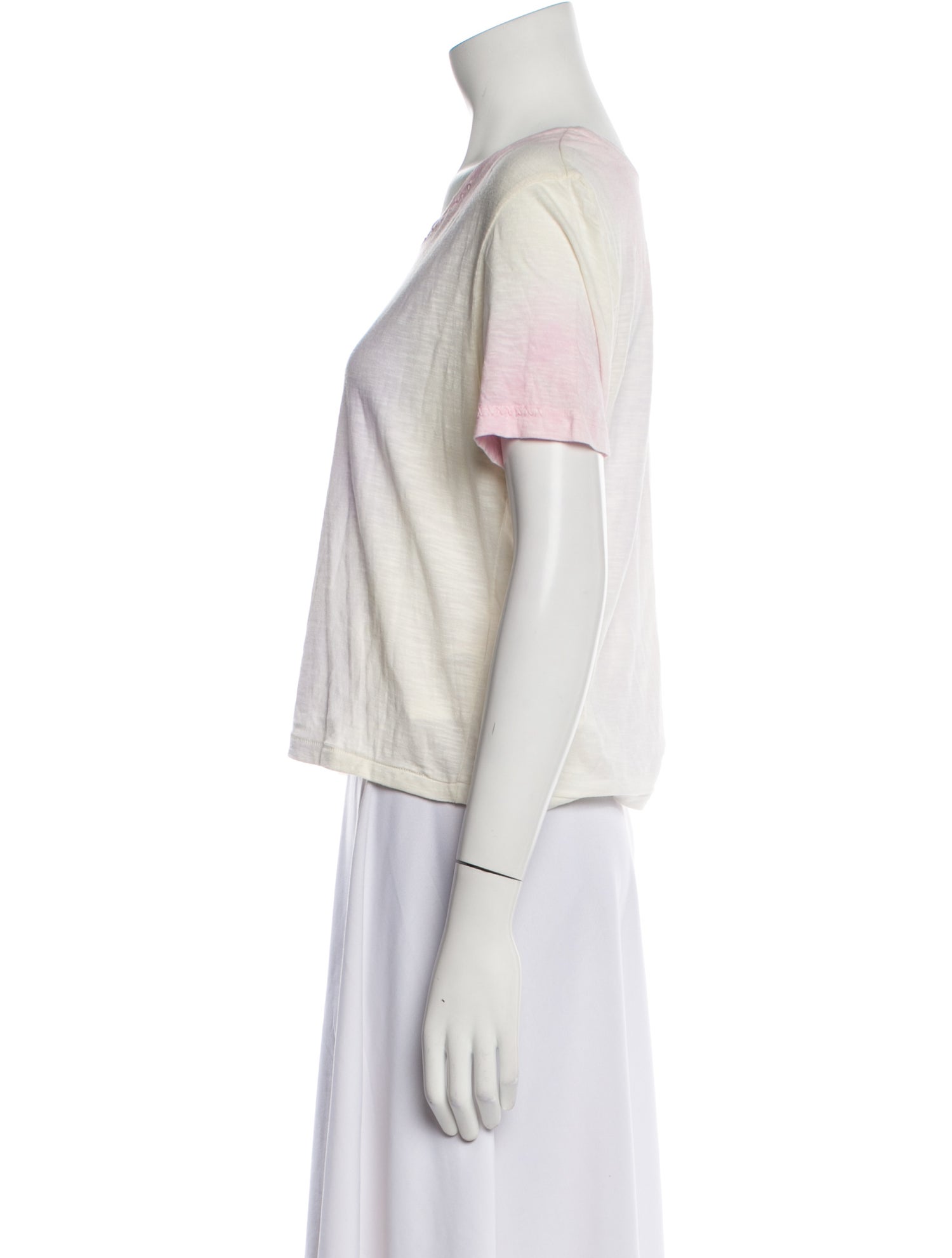 LoveShackFancy Tie-Dye Print Scoop Neck T-Shirt