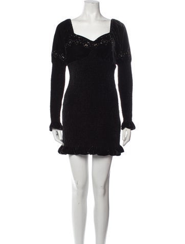 LoveShackFancy Dresses Square Neckline Mini Dress XS